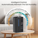 5L Cool Mist Humidifiers for Bedroom Large Room, Top Fill Ultrasonic Smart Air Humidifier for Baby & Plants with Essential Oil Diffuser, 50H Runtime 28 dB Quiet Baby Humidifier by TinyTreasures Baby Boutique