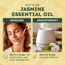 Kukka Jasmine Essential Oil for Diffuser - 4 Fl Oz - 100% Pure Natural Jasmine Oil for Skin, Hair & Soap Making Scents - A Great Relaxing Floral Addition for Hair Care & Perfume by CozyNest Decor