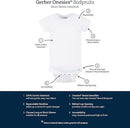 Gerber baby-boys 5 Pack Onesies Multi-packs Bundle Interlock 180 Gsm by TinyTreasures Baby Boutique