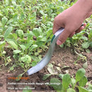 One-Piece Aluminum Gardening Weed Tools, Hand Garden Weeder Tool, Ergonomic Handle Best Weeding Tool, Weed Pull Tool with Serrated Edge, Grass Removal Tool by GreenHaven Gardens