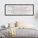LuZhiQiang Spirit Lead Me Wall Art Decor 40"x15" Christian Scripture Sign Large Inspirational Quote Bible Verse Hanging Wooden Framed (Black) by CozyNest Decor