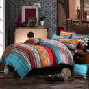 ABREEZE 3Pcs Bohemia Retro Bedding Ethnic Vintage Floral Duvet Cover Boho Bedding 100% Brushed Cotton Bedding Sets Damask Paisley Coloful Mandala Down Comforter Cover,Twin by CozyNest Decor