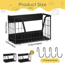 2 Pack Magnetic Shelf for Fridge Fruit Storage Container Fridge Magnetic Baskets Fruit Potato Onion Storage Bins, Pantry Organizer Refrigerator, Kitchen Counter, Cabinet, 12.4 x 7.9 x 5 Inch by CozyNest Decor