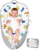 HKAI Baby Lounger – Soft Cotton Infant Floor Seat for Newborn to 24 Months, Portable Baby Essentials for Boys & Girls, Travel-Friendly Baby Lounge Pillow by TinyTreasures Baby Boutique