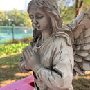 Praying Angel Garden Statue, Religious Fairy Sculpture Waterproof Decorative Figurine Art Decor for Patio, Lawn, Yard, Housewarming Ornament Present Angels HSa-1 by CozyNest Decor