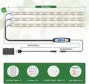 Grow Lights for Indoor Plants Full Spectrum, LED Grow Light Strips with 6/12/16H Timer, 3 Spectrum Modes, 5 Brightness Levels, 180 LEDs Sunlike Plant Lights for Indoor Growing (2 Pack) by GreenHaven Gardens