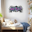 Personalized Gamer Name Decal Graffiti Wall Art Custom Personalized Boys Room Stickers Decals and Stickers for Nursery, Room Decor, Peel & Stick Name Decals for Walls by CozyNest Decor