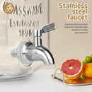 DD&HAPP Gallon Glass Drink Dispensers For Parties 2PACK.1.5Gallon Beverage Dispenser,Glass Drink Dispenser With Stand And Stainless Steel Spigot 100% Leakproof.Lemonade Dispenser With Ice Cylinder. by CozyNest Decor