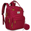 RUVALINO Diaper Bag Backpack, Multifunction Travel Pack Maternity Baby Changing Bags, Large Capacity, Waterproof, Purplish Red by TinyTreasures Baby Boutique