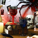 Dandat 24 Pcs Halloween Skeleton Hand Goblets 12oz Clear Plastic Halloween Cups Skull Wine Glass Set for Creepy Spooky Party Decorations (Black,Orange) by CozyNest Decor