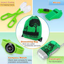 Bug Catcher Kit & Outdoor Explorer Kit for Kids, 10 Pcs Bug Catching Kit with Toy Cage, Backpack, Flashlight, Manifying Glass, Toy Net, Outdoor Exploration Toys Gift for Boys Girls 3-12 by TinyTreasures Baby Boutique