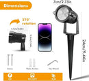 LemonBest Landscape Lighting - 6W RGB Color Changing Halloween Landscape Lights 120V Christmas Outdoor LED Spotlight with Remote Control Waterproof Spot Lights for Yard Garden Patio Driveway (1 Pack) by GreenHaven Gardens