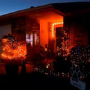 JMEXSUSS 2 Pack Solar Halloween Lights, 33ft 100 LED Outdoor Waterproof Orange Solar Lights for Tree Yard Patio Garden Halloween Thanksgiving Decorations by GreenHaven Gardens