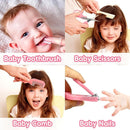 Baby Grooming Kit, Infant Safety Care Set with Hair Brush Comb Nail Clipper Nasal Aspirator,Baby Essentials Kit for Newborn Girls Boys (Pink) by TinyTreasures Baby Boutique