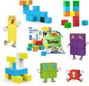 Magnetic Blocks World Building Blocks Edition, STEM Educational Montessori Sensory Learning Toddlers Toys for 3 4 5 Year Old Boys Girls, Number Games 1-10, Birthday Gifts for 3-5 4-8 Year Old Kids by TinyTreasures Baby Boutique