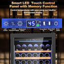 24 Inch Wine Cooler Refrigerator,179 Bottles Wine Fridge Large Capacity Professional Wine Cellars with Powerful Compressor,Quiet Operation and Elegant Design, Black by CozyNest Decor