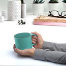 DISCOUNT PROMOS Ceramic Campfire Coffee Mugs 13 oz. Set of 10, Bulk Pack - Perfect for Tea, Espresso, Cappuccino, Hot Cocoa - Mint by TinyTreasures Baby Boutique
