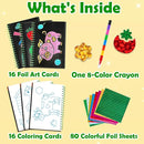 FUNNYB&G Foil Art Craft Activity for Kids - Gift for Girls Boys Crafts for Kids Fun Art Supplies DIY Creative Travel Toy, Birthday Gift Party Favor Toys for Girls Boys 4 5 6 7 8 9 Years Old(Farm) by TinyTreasures Baby Boutique