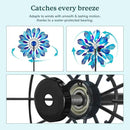 Wind Spinners for Yard and Garden, 84" Wind Spinners Outdoor Metal Extra Large, Wind Sculptures & Spinners with Stake, Yard Art Garden Decor Gift for Family by CozyNest Decor
