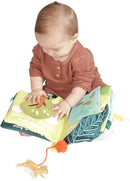 Manhattan Toy Fairytale Peek-a-Boo Soft Activity Crinkle Book for Baby & Toddler with Tethered Bunny Squeaker Small by TinyTreasures Baby Boutique