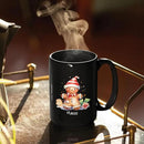 Watercolor Christmas Gingerbread Design Mug, Custom Gingerbread Lover Black Cup, Customized Christmas Coffee Mug With Name, Gift For Boy Girl, Personalized Gingerbread Lover Cup 11oz 15oz by CozyNest Decor