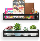 Gneric Floating Shelves for Wall, Black Nursery Book Shelves, 23.6 inch Kids Bookshelf, Wall Shelves for Living Room Bedroom Decor,Kitchen Spice Rack,Bathroom Storage Rack by CozyNest Decor