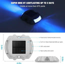 VOLISUN Solar Deck/Dock Lights, 20-Pack Led IP67 Waterproof Outdoor Warning Step Lights for Driveway Sidewalk Garden Pathway Yard (Blue) by CozyNest Decor