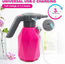 0.5 Gallon Electric Spray Bottle Plant Mister for Indoor/Outdoor Plants, 2L Automatic Watering Can Rechargeable Battery Powered Sprayer with Adjustable Spout for Garden, Fertilizing, Cleaning by GreenHaven Gardens