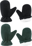 BAVST Baby Toddler Winter Mittens Girls Warm Fleece Lined Gloves Kids Sherpa Lined Mittens for Boys by TinyTreasures Baby Boutique
