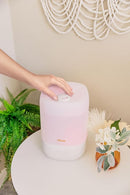 Crane Ultra-Quiet 3-in-1 Humidifier for Baby with Essential Oil Tray, 7-Color Sleep Light, 1 Gallon Top-Fill Tank, Ideal for Bedroom by TinyTreasures Baby Boutique