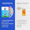NATPAT Buzz Patch Mosquito Patch Stickers for Kids - Plant Based Ingredients, Non-Toxic - The Original All Natural Citronella Essential Oil Insect Patch, DEET Free, for Toddlers, Kids (60 Pack) by TinyTreasures Baby Boutique