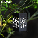 Twinkle Star 8 Pack Outdoor Solar Lanterns Hanging Solar Lights with Handle, Christmas Garden Tree Yard Patio Holiday Decorations by GreenHaven Gardens