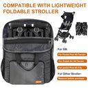 Mactso Stroller Travel Bag Compatible with GB Pockit Air Plus All Terrain and GB Pockit + All City, Lightweight Stroller Travel Backpack for Airplane (Grey, L) by TinyTreasures Baby Boutique