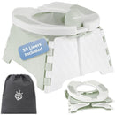 Jool Baby Portable Potty Training Chair with Travel Bag and 30 Liners, Foldable, Indoor/Outdoor Use, Camping (Sage) by TinyTreasures Baby Boutique