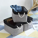 Storage Bins, Storage Cubes Storage Containers for Organizing with Handles for Organizer Bins (15.7 x 11.8 x 8.2 inches) by TinyTreasures Baby Boutique