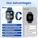 Waterproof Smart Watch for Kids Boys Ages 5-12 with 39 Games, HD Camera, Video, Music, Habit Tracking, Alarm, Pedometer, Kids Smart Watch Chrismars Birthday Gift for Boys Age 5 6 7 8(Blue) by TinyTreasures Baby Boutique
