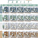 IOTXY Wooden Open Shelf Bookcase - 3-Tier Floor Standing Display Cabinet Rack with Legs, 8 Cubes Bookshelf, Tiffany-Green by CozyNest Decor
