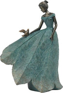 Guichifun Fairy Statue Collection Home Decoration - Leaf Angel Girls Resin Home Garden Decor for Outside or Inside Rustic Fairy Garden Outdoor Yard Figurines Gifts for Women 8.5 x 5.25 x 12 Inch by GreenHaven Gardens
