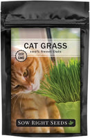 Sow Right Seeds - Bulk Cat Grass Seeds for Planting - 8 oz - Non-GMO Heirloom 100% Sweet Oats Grass for Cats and Dogs - Easy to Grow Healthy Greens - Safe & Natural Indoor Use - Ideal for Pet Lovers by GreenHaven Gardens