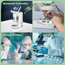 Microscope for Kids with up to 1000X Magnification, 3.5-inch Foldable Color Screen, 2-in-1 USB Microscope with Photo and Video for Classroom Education, Learning and Exploration by TinyTreasures Baby Boutique
