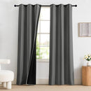 NICETOWN 100% Blackout Curtains 84 Inches Long, Grey Blackout Curtains for Bedroom - 2 Panels, 42x84 Inch, Room Darkening Drapes for Living Room, Grommet Top Curtains by TinyTreasures Baby Boutique