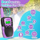 Vvinca Walkie Talkies for Kids, Rechargeable Walkie Talkie 2 Pack Toy Gift for 3-12 Year Old Girl Boy with 22 Channel 2 Way Radio Flashlight 3 Mile Long Range for Adventure Game Camping Outdoor by TinyTreasures Baby Boutique