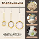 Norme 7 Quart Stainless Steel Gold Colander and 3 Pcs Gold Fine Mesh Strainer, Stainless Steel Pasta Rice Food Metal Strainer with Handles, Easy Clean and Dishwasher Safe by CozyNest Decor