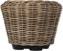 Rattan Kobo Indoor Outdoor Planter Basket with Plastic Pot Large 65 Gallon Soil Capacity by CozyNest Decor