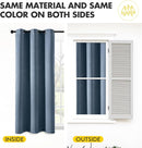 MIULEE Stone Blue Blackout Curtains for Bedroom Living Room 96 Inches Long 2 Panels, Thermal Insulated Room Darkening Drapes Solid Grommet Top Noise Reducing Light Blue Window Treatments 40x96 Inch by TinyTreasures Baby Boutique