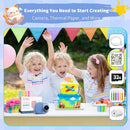 Portable Instant Camera for Kids Print Photos Travel Digital 1080P Video Camera for Toddlers 3 4 5 6 7 8 Year Old Boy Holiday Christmas Birthday Gifts (Blue) by TinyTreasures Baby Boutique