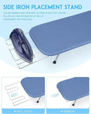 BiJun Small Ironing Board, Foldable Table Top Ompact Portable Mini Ironing Board w/Iron Rest, Set for Dorm Rooms, RVs, Travel Apartments Blue by CozyNest Decor