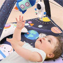 The Peanutshell Unisex Baby Play Gym & 7-in-1 Play Mat - Playmat Baby Toys 0-6, 6-12 Months Tummy Time Mat with Hanging Toys, Soft Padded Mat for Newborns, Infants - Space by TinyTreasures Baby Boutique