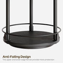 Lazy Susan Organizer, Rotating Spice Rack, 2 Tier Spice Turntable Organizer, Industrial Turntable Spice Holder, for Kitchen Countertop and Cabinet, Compact and Versatile, Black SR22BK by CozyNest Decor