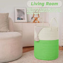 Large Woven Laundry Basket Hamper,100L Cotton Rope Storage Bin for Blankets,Toys and Clothes,Decorative Tall Nursery Hamper for Living Room,Baby Nursery,Bathroom and Bedroom,Light Green by CozyNest Decor